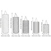 LED Glass Candles, Set of 5