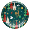 Artstyle Oval Paper Plate and Napkin Bundle, Decorative Deer, 200-count