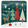 Artstyle Oval Paper Plate and Napkin Bundle, Decorative Deer, 200-count