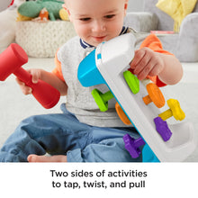 Fisher-Price Tap & Turn Bench Pretend Tools 2-Sided Toy for Infants and Toddlers