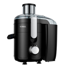GDOR Kitchen Appliances Juicer Machine Dual Speeds Centrifugal Extractor, Titanium Enhanced Cut Disc, 2.5" FeedChute Juicer, Anti-Drip, Includes Cleaning Brush,Black