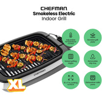 Chefman 6 Serving Electric Indoor Grill, w/ Temperature Control, Smokeless, Stainless Steel
