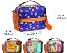 ComfiTime Lunch Bag for Kids – Insulated Lunch Box for Girls and Boys, Cute Reusable Cooler Bag with Zipper Pockets, Bottle Holder, Padded Handles and Shoulder Strap (Blue Camouflage) - Brands For Less USA