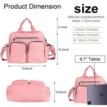 Diaper Bag Tote,AILKIN Baby Diaper Bag with 3 Insulated Pockets Adjustable Shoulder Strap Dry & Wet Compartment Large Capacity Bag Maternity Mommy Travel Diaper Bag for Boys Girls,Women(Pink)