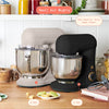 Beautiful 3.5 Qt Stand Mixer, Black Sesame with Flat Beater, Dough Hook, Balloon Whisk