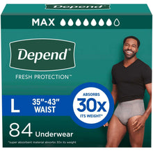 Depend Fresh Protection Incontinence Underwear for Men - Choose Your Size
