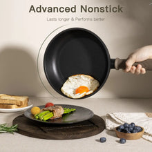 Astercook 18-Piece Pots and Pans Set, Black Titanium Induction Nonstick Cookware Set, Oven Safe to 480°F, Induction Compatible & Dishwasher Safe, Kitchen Cooking Set for RV Trips, Camping and Picnic