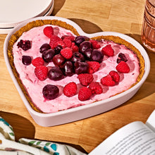 Beautiful 10” Heart-Shaped Stoneware Baking Dish, Pink Champagne by Drew Barrymore - Brands For Less USA