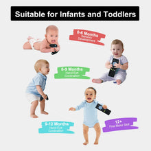 Baby Teething Toys, 2 Pcs Silicone Teething Toys for 3-6 month 6-12 Months - Sensory Toy Chew Toys Educational Toys for Toddler, Remote Control and Game Controller Teething Toys Set - Black - Brands For Less USA