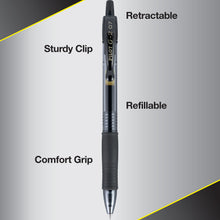 Pilot G2 Retractable Gel Ink Pens, Fine Point, 0.7mm. Black Ink, 5 Pack