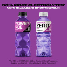 POWERADE Grape Electrolyte Sports Drink Bottles, 20 fl oz, 8 Pack