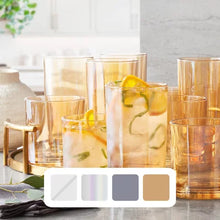 Member'S Mark 16-Piece Crystal Drinkware Set (Assorted Colors)