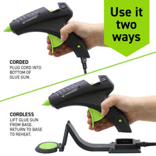 Surebonder High Temperature Corded/Cordless Black/Green Full Size 60 Watt Hot Melt Glue Gun
