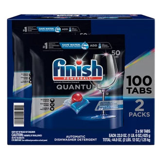 Finish Quantum Powerball Dishwasher Detergent Tablets (100 Ct.) - Brands For Less USA