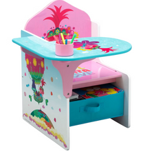 Delta Children Trolls World Tour Chair Desk with Storage Bin