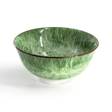 Elama Oceanus 16 Piece Porcelain Double Bowl Dinnerware Set in Green, Tableware Setting Service for 4
