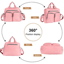 Diaper Bag Tote,AILKIN Baby Diaper Bag with 3 Insulated Pockets Adjustable Shoulder Strap Dry & Wet Compartment Large Capacity Bag Maternity Mommy Travel Diaper Bag for Boys Girls,Women(Pink)