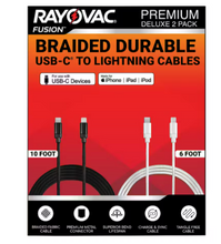 Rayovac USB-C to Lightning Cables, 2 pk.