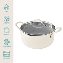 The Pioneer Woman Sutton 34-Piece Ceramic Nonstick Cookware and Bakeware Set, Beige