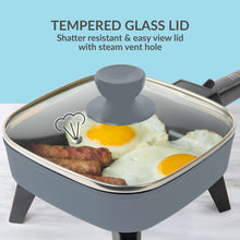 MyMini Electric Skillet, 7 inch, 600 watts, Gray