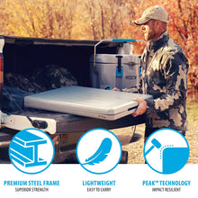 Lifetime 5 Foot Rectangle Fold-in-Half Table, Indoor/Outdoor Essential, Gray, 60.3" x 25.5" - Brands For Less USA