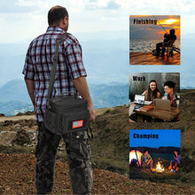 ATRIPACK Lunch Box for Men, Mens Lunch Bag with Webbing Leakproof Insulated Large Capacity Cooler Bag with Adjustable Shoulder Strap(12.3L Black) - Brands For Less USA