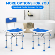 KEKOY Shower Chair with Back 500lb, Height Adjustable Bath Chair for Shower, Heavy Duty Bath Stool for Tub for Elderly, Senior, Handicap, Tool-Free Assembly - Brands For Less USA