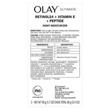 Olay Ultimate Retinol 24 + Vitamin E + Peptide Night Moisturizer (1.7 Oz., 2 Pk.) - Brands For Less USA