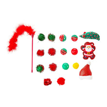 Vibrant Life Holiday 18-Piece Cat Toy Stocking Gift Set, Red