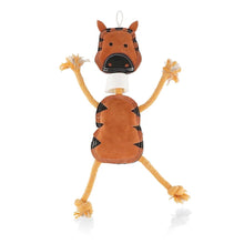 Juguete masticable de cuerda y cebra marrón Pawpourri para perros y gatos