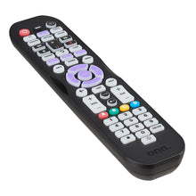 onn. Universal 6-Device Remote, Black, Compatible for TV, DVD, Streaming, Audio, Soundbar