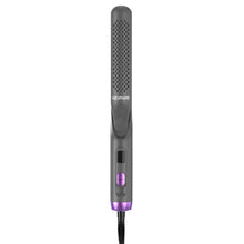 NEXPURE Airflow Styler Curling Iron, Flat Iron Hair Straightener and Curler 2 in 1, Ionic Curling Wand with 360°Cool Air Lock in Style,5 Temps & Anti-Scald, Purple
