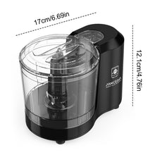 PANCERKA Electric Food Chopper, 1.5Cup Food Processor, BRL-7003, Black