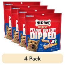 4pack-MilkBonePeanutButteryDippedDogBiscuitswithJifPeanutButter-12ozBag-_1 - Brands For Less USA