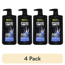 (4 pack) Axe Phoenix Moisturizing 2-in-1 Shampoo and Conditioner, Crushed Mint and Rosemary, 28 fl oz