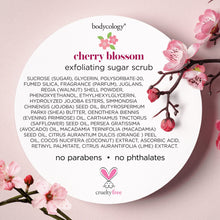 (4 pack) Bodycology Cherry Blossom Exfoliating Sugar Scrub 10.5 oz