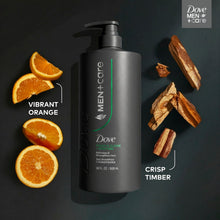 (4 pack) Dove Men+Care Shampoo for Hair Refreshing & Strengthening, Fresh + Clean with Menthol, 28 fl oz