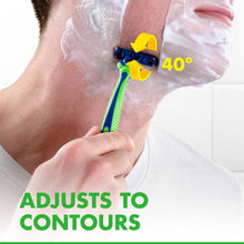 (4 pack) Gillette Sensor3 Sensitive Men's Disposable Razor, 1 Razor, Green
