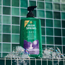 (4 pack) Irish Spring 5 in 1 Moisturizing Body Wash for Men, Fresh Eucalyptus & Bergamot Scent, 30 fl oz