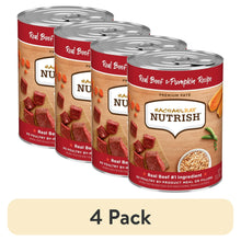 4pack_NutrishRealBeef_PumpkinRecipeWholeHealthBlendPremiumPateWetDogFood_13oz.Can_RachaelRay - Brands For Less USA