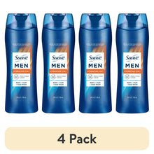 (4 pack) Suave Men Hydrating 3-in-1 Body, Hair & Face Wash with Glycerin and Vitamin E, 18 fl oz