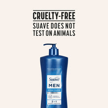 (4 pack) Suave Men Refreshing 2-in-1 Body & Face Wash with Glycerin & Vitamin E, Ocean Charge, 28 fl oz