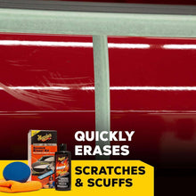 Meguiar's Quik Eraser Kit, Car Scratch Remover for Repairing Surface Blemishes, Car Scratch Repair Kit with ScratchX, Drill-Mounted Pad, and Microfiber Towel, 4 Count