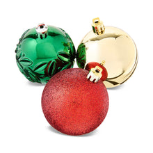 50-Count Red/Green/Gold Shatterproof Ball Christmas Ornaments, by Holiday Time