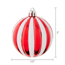 50-Count Red and White Shatterproof Christmas Ornaments, by Holiday Time