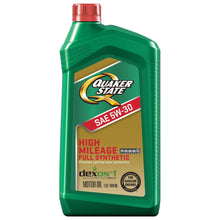 Quaker State Full Synthetic Dexos High Mileage 5W-30 Motor Oil, 1 Quart