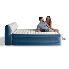 Intex Queen Dura-Beam Deluxe Series Comfort Headboard Airbed with Internal Pump