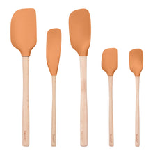 Tovolo Flex-Core Spatula Wood Handled Set (Set of 5)
