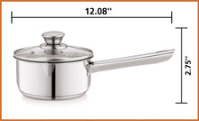 Mainstays 1 qt Oven Safe Stainless Steel Saucepan with Straining Lid - Brands For Less USA
