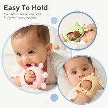 Momcozy Silicone Baby Teether Diver Blue, Teething Relief Toys for Infant 0-12 Months, 1 Count - Brands For Less USA